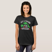 A Teacher Who Loves Dinosaurs Appreciation Christm T-Shirt (Vorne ganz)