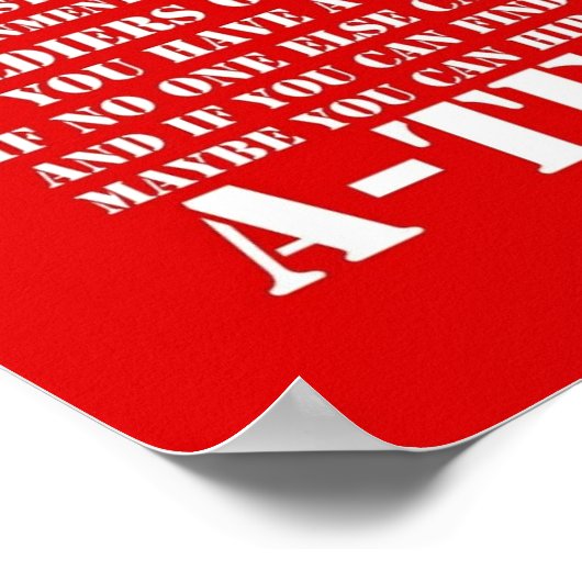 A-Team Intro Inspiriert Retro TV Poster (Ecke)