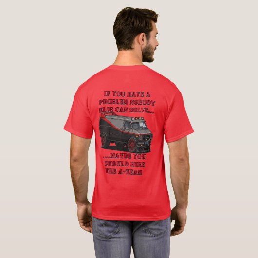 A-Team-Logo mit Van-Shirt T-Shirt (Schwarz voll)