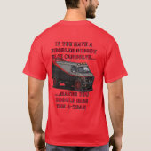 A-Team-Logo mit Van-Shirt T-Shirt (Rückseite)