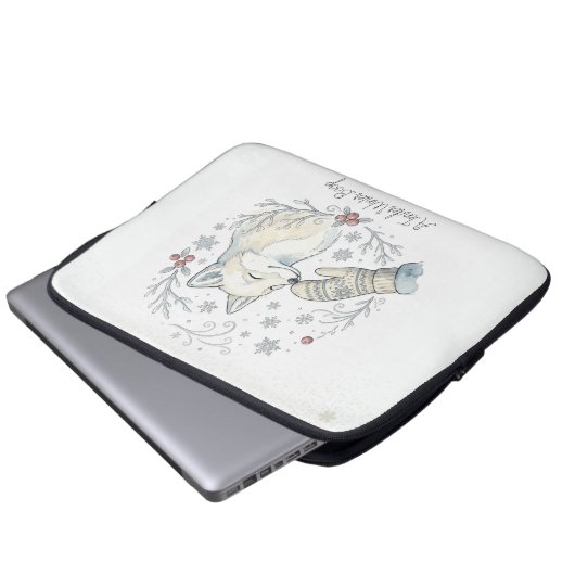 A Tender Winter Boop Laptopschutzhülle (Vorne Knopf)