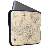 A Texan's Map of the United Staaten (of Texas) Laptopschutzhülle (Vorne Rechts)