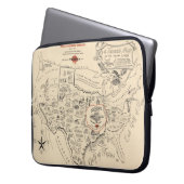 A Texan's Map of the United Staaten (of Texas) Laptopschutzhülle (Vorderseite Links)