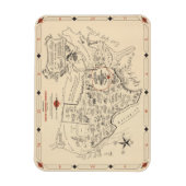 A Texan's Map of the United Staaten (of Texas) Magnet (Vertikal)