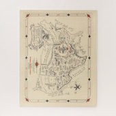 A Texan's Map of the United Staaten (of Texas) Puzzle (Vertikal)