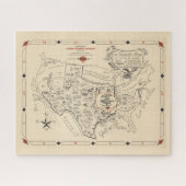A Texan's Map of the United Staaten (of Texas) Puzzle (Horizontal)