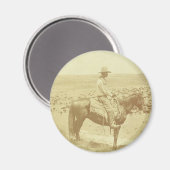 A Texas Cowboy Magnet (Vorderseite/Rückseite)