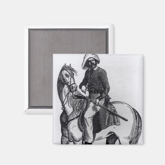 A Texas Ranger Magnet (Vorderseite/Rückseite)