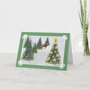 A Texas Winter Christmas Greeting Card Feiertagskarte