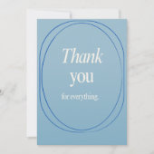 A thank you card for different occasions in blue dankeskarte (Vorderseite)