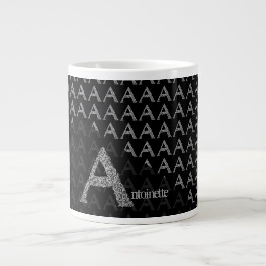 A - The Falck Alphabet (Silvery) Jumbo-Tasse (Vorderseite)
