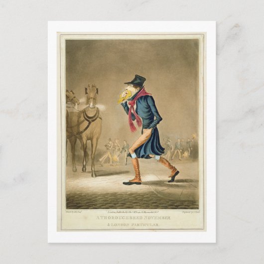 A Thoroughbred November & London Besonderes, Engra Postkarte (Vorderseite)