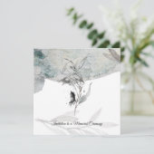 A thoughtfully designed sympathy card einladung (Stehend Vorderseite)