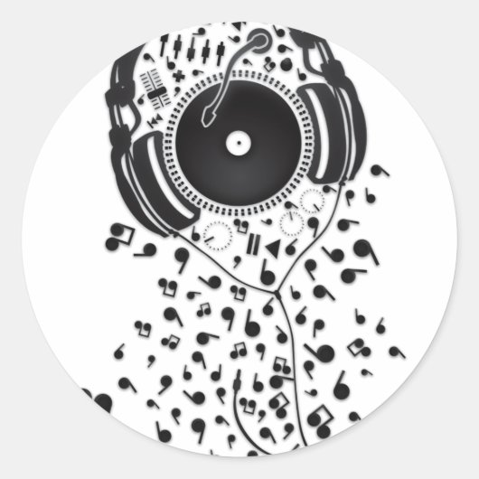 A_Thousand_Sounds Runder Aufkleber (Vorderseite)
