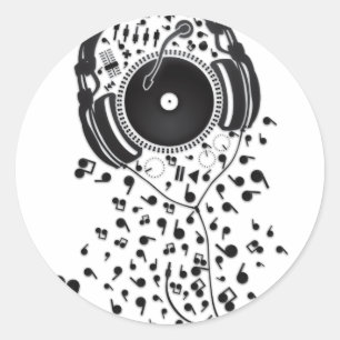 A_Thousand_Sounds Runder Aufkleber