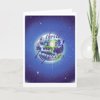 A Thrill of Hope folded holiday card Feiertagskarte