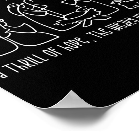 A Thrill Of Hope The Weary World Rejoices Merry Xm Poster (Ecke)