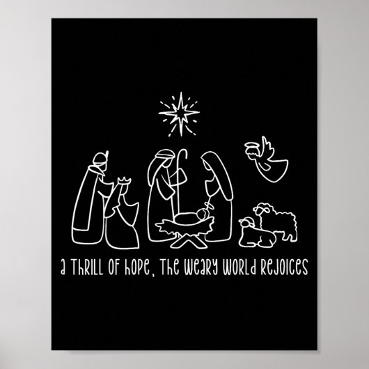 A Thrill Of Hope The Weary World Rejoices Merry Xm Poster (Vorne)