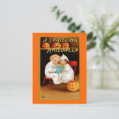 " A Thrilling Halloween" Postkarte (Stehend Vorderseite)