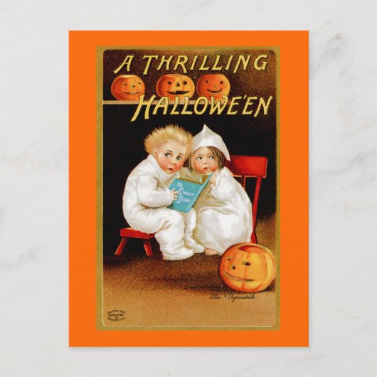 " A Thrilling Halloween" Postkarte (Vorderseite)