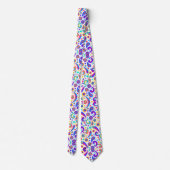 A tie with a vibrant, colorful paisley pattern  krawatte (Rückseite)