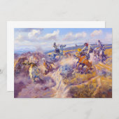 A Tight Dally und Loose Latigo von C. M. Russell Dankeskarte (Vorne/Hinten)