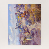 A Tight Dally und Loose Latigo von C. M. Russell Puzzle (Vertikal)