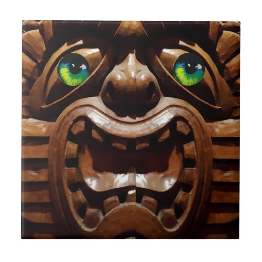 A Tiki Terraced - Ken Gage Art Fliese (Vorderseite)