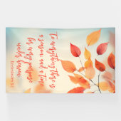 A Time for Every Purpose Ecclesiastes 3:1 Banner (Horizontal)