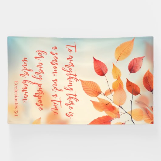 A Time for Every Purpose Ecclesiastes 3:1 Banner (Horizontal)