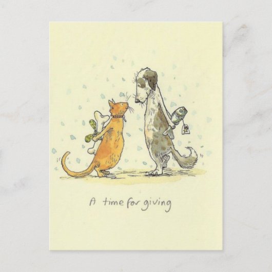 A time for giving postkarte (Vorderseite)