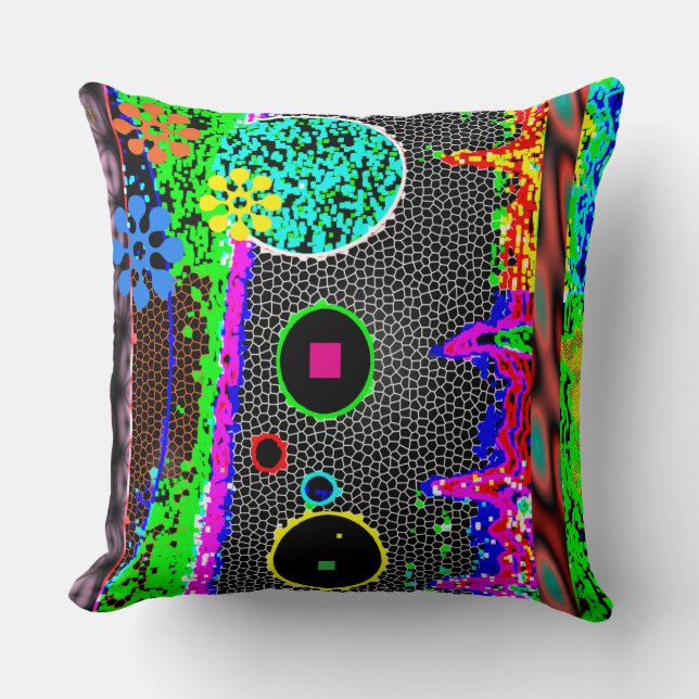 A Timeless Fusion of Color & Mystery  Kissen (Vorderseite)