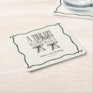 A Tini Bit Ältere Geburtstag Espresso Martini Quir Rechteckiger Pappuntersetzer