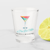 A Tini Bit Ältere Martini Thema Retro 30. Geburtst Schnapsglas (Vorderseite)
