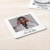 A Tini Bit Ältere Martini Themed Foto Gastgeschenk Rechteckiger Pappuntersetzer (angewinkelt)