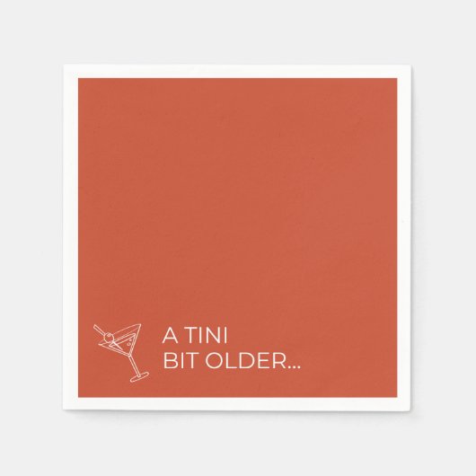 A TINI BIT ÄLTERER SERVIETTE (Vorderseite)