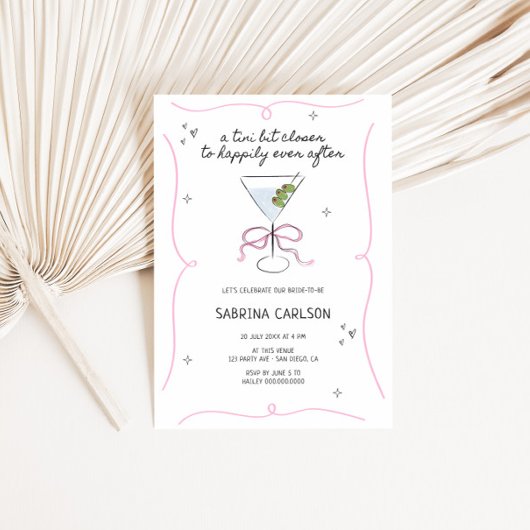 A Tini Bit Closer Bridal Shower Invitation Einladung