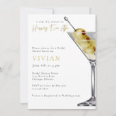 A tini Bit Closer-Martini Bridal Shower Einladung (Vorderseite)