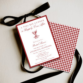 A Tini Bit Closer Old Money Martini Bridal Shower Einladung