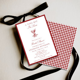 A Tini Bit In Love Old Money Martini Bridal Shower Einladung