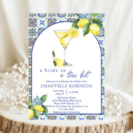 A Tini Bit Italienisches Lemon Martini Brautparty Einladung