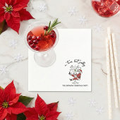 A Tini Bit Jolly Santa Claus Whimsical Themed Serviette