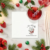 A Tini Bit Jolly Santa Claus Whimsical Themed Serviette