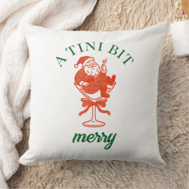 A Tini Bit Merry Christmas Santa Claus Kissen