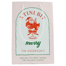 A Tini Bit Merry Martini Christmas  Mittlere Geschenktüte