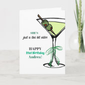 A Tini Bit Older 21st Birthday Karte (Vorderseite)