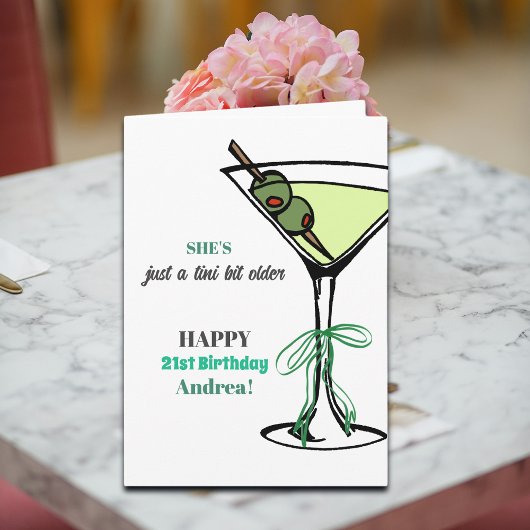 A Tini Bit Older 21st Birthday  Karte