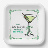 A Tini Bit Older 21st Birthday Party Pappteller (Vorderseite)