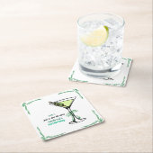 A Tini Bit Older 21st Birthday Party Rechteckiger Pappuntersetzer (Vor Ort)