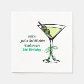 A Tini Bit Older 21st Birthday Party Serviette (Vorderseite)